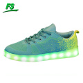 2016 flyknit led lights skate shoes, flyknit skateboard shoes, led skate shoes for men